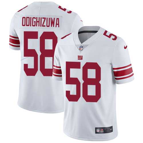 Nike New York Giants #58 Owa Odighizuwa White NFL Vapor Untouchable Limited Jersey,We sell and wholesale Nike New York Giants #58 Owa Odighizuwa White NFL Vapor Untouchable Limited Jersey on line form chian!